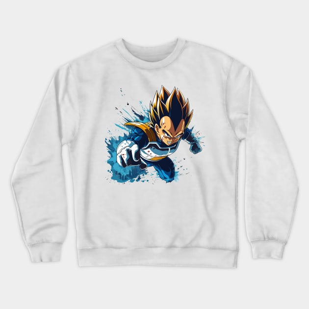 vegeta Crewneck Sweatshirt by pokermoment